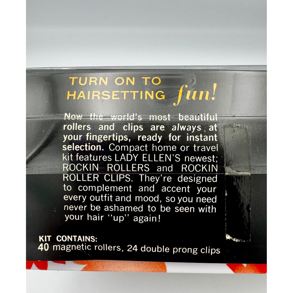 Vintage 60s Lady Ellen Rockin Roller Deluxe Hair Kit New Old Stock NIP Mod Prop - Picture 12 of 14